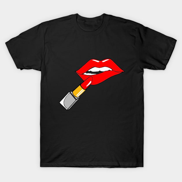 The sensuality in your lips T-Shirt by Aquarium96